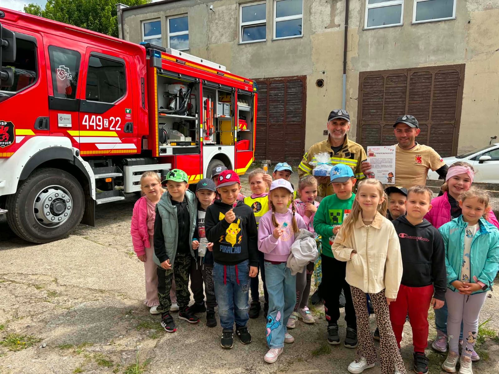 Odwiedziny Przedszkola nr 1 w OSP Gryfice