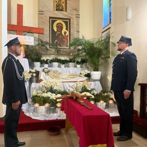 Warta honorowa przy Grobie Pańskim